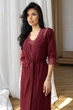 Халат женский хлопковый Хм1112 Марсала, 3XL - изображение 2