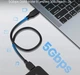 Кабель передачи данных для внешних жестких дисков USB 3.0 - USB Micro-B 30 см Черный - изображение 1