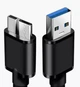 Кабель передачи данных для внешних жестких дисков USB 3.0 - USB Micro-B 30 см Черный - изображение 2
