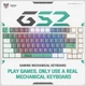 Игровая клавиатура Onikuma G52 (механическая, геймерская, проводная, USB, RGB-подсветка, 82 клавиши) - Белый - изображение 7