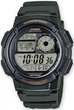 Спортивные мужские часы Casio электронные с полимерным ремешком кварцевые Зеленые (33-102-Ae-1000W-3Avef) - изображение 1