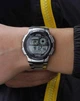 Спортивний чоловічий годинник Casio електронний з браслетом з нержавіючої сталі кварцовий Сріблятий (33-102-Ae-1000Wd-1Avef) - зображення 3