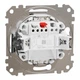 Выключатель одноклавишный с синей LED подсветкой матовый алюминий Sedna Design & Element SDD170101L - изображение 3