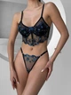 Комплект женского нижнего белья с корсетом SM2344k черный Simply sexy M - изображение 3