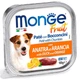 Консервований корм Monge DOG FRUIT Ніжний паштет з качкою і апельсином для собак 100г - зображення 1