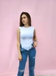 Боди женский однотонный с подплечниками Threadbare Белый 11450 S (42) - изображение 3