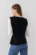 Жилет однотонний трикотажний жіночий Park karon 10840 One size Чорний - зображення 5