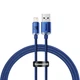 Швидкий зарядний кабель Baseus Crystal Shine USB Lightning синій - зображення 1