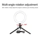 Кільцева лампа для зйомки Ring Fill Light QX-200 20 см LED компактна для фото і відео чорна - зображення 6