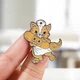 Значок (пин) BROCHE брошь бижутерия Медицина Ветеринар Кот с пластырем BRGV114868 - изображение 3