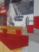 Комплект панельних фіранок Firanka London 3шт карниз 165см сірий з червоним (71_3п) - зображення 5