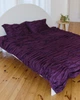 Комплект постільної білизни DreamCraftedBedding «Плин» баклажановий півтораспальний 150x215 Сатин - зображення 2