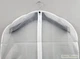 Чехол для хранения одежды Garment Bag 60 х 80 см из плащевки бело прозрачный - изображение 4
