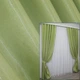 Комплект готовых штор VR-Textil Атлас Монорей № 1081ш Светло-оливковый 150х250 см 2 шт (39-822) - изображение 1