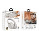 Бездротові Bluetooth наушники HOCO W53 Plus с активным шумоподавлением ANC BT5.4, 45/90H, USB-C, AUX Grey - изображение 5