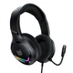 Проводные игровые наушники с всенаправленным микрофоном ONIKUMA X31 Wired Headphone with RGB Colorful Lighting Surround Sound Over-Ear |геймерская гарнитура, USB+3.5мм, подсветка, 50мм динамики, для ПК/PS4/ноутбука| Черный - изображение 1