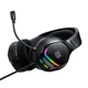 Проводные игровые наушники с всенаправленным микрофоном ONIKUMA X31 Wired Headphone with RGB Colorful Lighting Surround Sound Over-Ear |геймерская гарнитура, USB+3.5мм, подсветка, 50мм динамики, для ПК/PS4/ноутбука| Черный - изображение 4