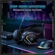 Проводные игровые наушники с всенаправленным микрофоном ONIKUMA X31 Wired Headphone with RGB Colorful Lighting Surround Sound Over-Ear |геймерская гарнитура, USB+3.5мм, подсветка, 50мм динамики, для ПК/PS4/ноутбука| Черный - изображение 8