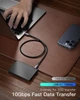 Кабель CONMDEX USB A to USB-C 15Вт, USB 3.1 Gen2, 10Gbps, 0.3м, grey - изображение 2