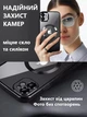 Чохол силіконовий протиударний з магнітом та захистом камери Metal Color Case with MagSafe для Apple iPhone 12 Full Camera Protective black - изображение 2