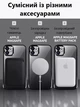 Чохол силіконовий протиударний з магнітом та захистом камери Metal Color Case with MagSafe для Apple iPhone 12 Full Camera Protective black - изображение 6