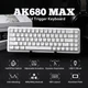 Игровая Клавиатура AJAZZ AK680 MAX White Магнитные свитчи. Проволочное 8000Hz/s. RGB Подсветка, Switch 0.1mm. Rapid Trigger - изображение 2