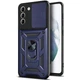 Протиударний чохол Armor Ring + захиcт камери для Samsung Galaxy S21 FE case Simon S21FE синій - изображение 1