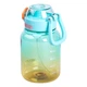 Пляшка для води спортивна Yiwu Water bottle 700 мл пляшечка для спорту і школи з трубочкою Блакитний - зображення 3