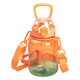 Пляшка для води спортивна Yiwu Water bottle 700 мл пляшечка для спорту і школи з трубочкою Помаранчевий - зображення 1