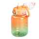Пляшка для води спортивна Yiwu Water bottle 700 мл пляшечка для спорту і школи з трубочкою Помаранчевий - зображення 2
