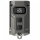 Наключный фонарь с LED-дисплеем Nitecore TINI 3 (USB-C, 600Лм, 90м, 330мАч, 3000, 4500, 6500К), серый - изображение 1