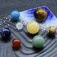 Планеты Солнечной системы из 9 натуральных камней, развивающий набор для детей, сувенир из камней для взрослых - изображение 4