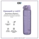 Пляшка для води ION8 1000 мл (ЕКО пляшка) BPA Free Light Purple (I8RF1000PERI) - зображення 6