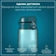 Пляшка для води ION8 1000 мл BPA Free Times To Drink (ЕКО пляшка) Teal & Blue (I8RF1000PTBMOT) - зображення 2