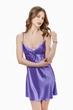 Нічна сорочка жіноча з атласу Felisiya Lingerie Бузковий 15-1566 S - зображення 7
