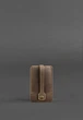 Ключница компактная из кожи на кнопке темно-коричневая(BB_30002156) - изображение 1