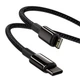 Кабель Baseus Tungsten Gold Fast Charging Data Cable Type-C to iP PD 20W 2m Black (CATLWJ-A01) - изображение 5