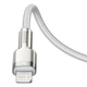 Кабель для швидкого заряджання та передачі даних Baseus, Type-C to Lightning, 20W, 2м, білий - зображення 6
