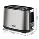 Тостер RAF R.507 на 2 отделения 750W Silver-Black (3_06329) - изображение 2