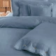 Двоспальний KING SIZE комплект Sarev Royal Blue Сатин Преміум (на замовлення) - изображение 2