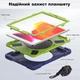 Чохол ARM Cover Apple iPad 7 (10.2") 2019 протиударний з кільцем підставкою Dark Blue/Green - зображення 6