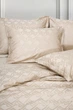Постільна білизна LUXURY LINENS Jacguard My Love 2 Beige (3800041) - зображення 6