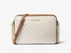 Жіноча сумка кросбоді Michael Kors Jet Set Crossbody Vanilla Logo - зображення 1