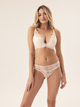 Majtki brazyliany damskie koronkowe Esotiq Kavi 42328-01X L Kremowe (5903972386767) - obraz 4