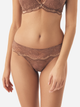 Majtki brazyliany damskie koronkowe Esotiq Kavi 42328-84X XL Beżowe (5903972386859) - obraz 7