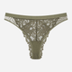 Majtki brazyliany damskie koronkowe Esotiq Lynn 42333-87X S Khaki (5903972387627) - obraz 6