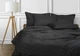 Постільна білизна LUXURY LINENS Premium BLACK 100% єгипетська бавовна 500ТС, Півтораспальні - зображення 1