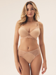 Majtki brazyliany damskie koronkowe Esotiq Briana 42346-82X S Beżowe (5903972518410) - obraz 4