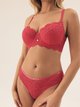 Majtki brazyliany damskie koronkowe Esotiq Sweetheart 42357-42X L Różowe (5903972394373) - obraz 8