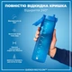 Бутылка для воды ION8 ЭКО бутылка BPA Free 1000 мл Blue (I8RF1000BLU) - изображение 3